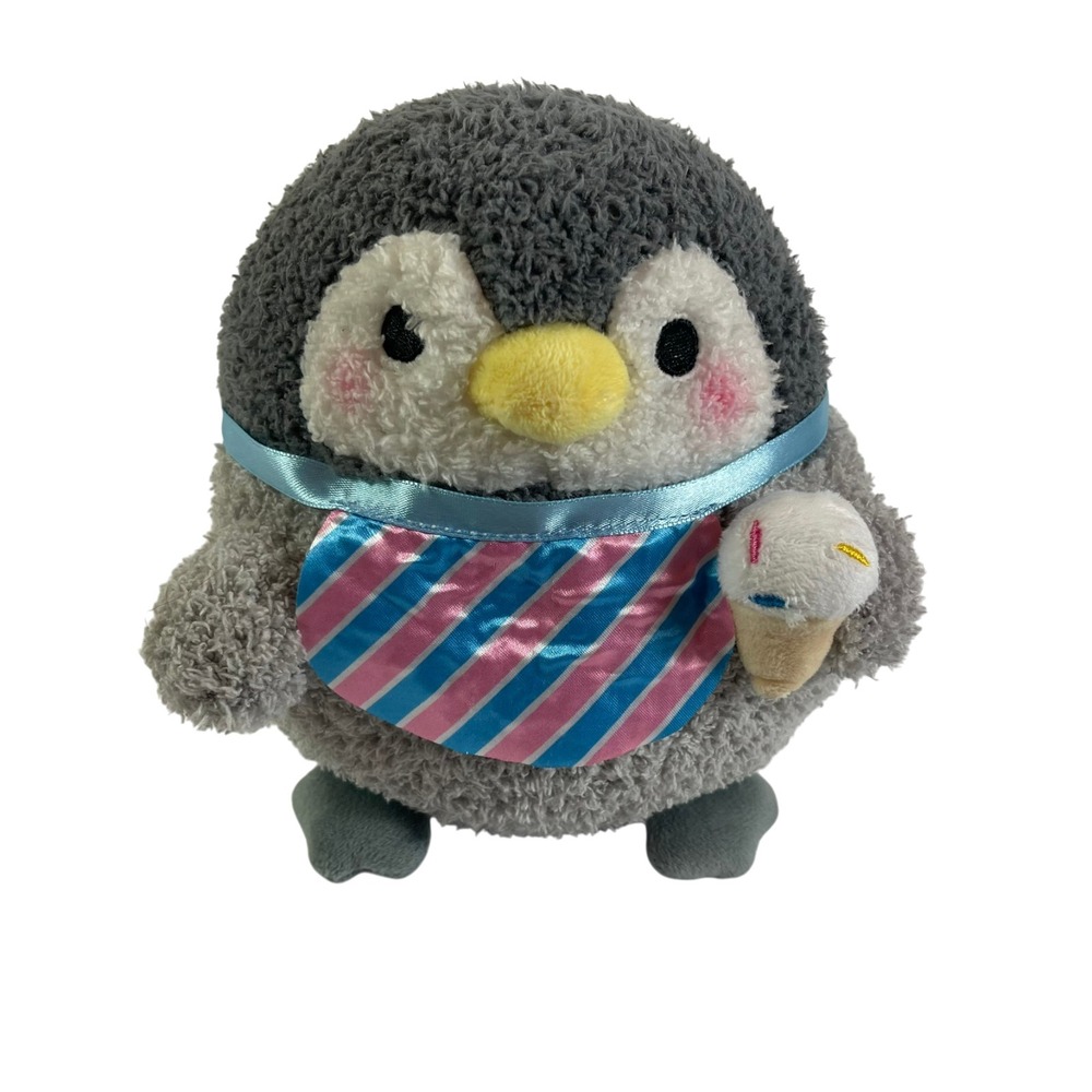 Takashoji Kawaii Penguin Ice Cream Plush 6" Stuffed Toy Lovey
